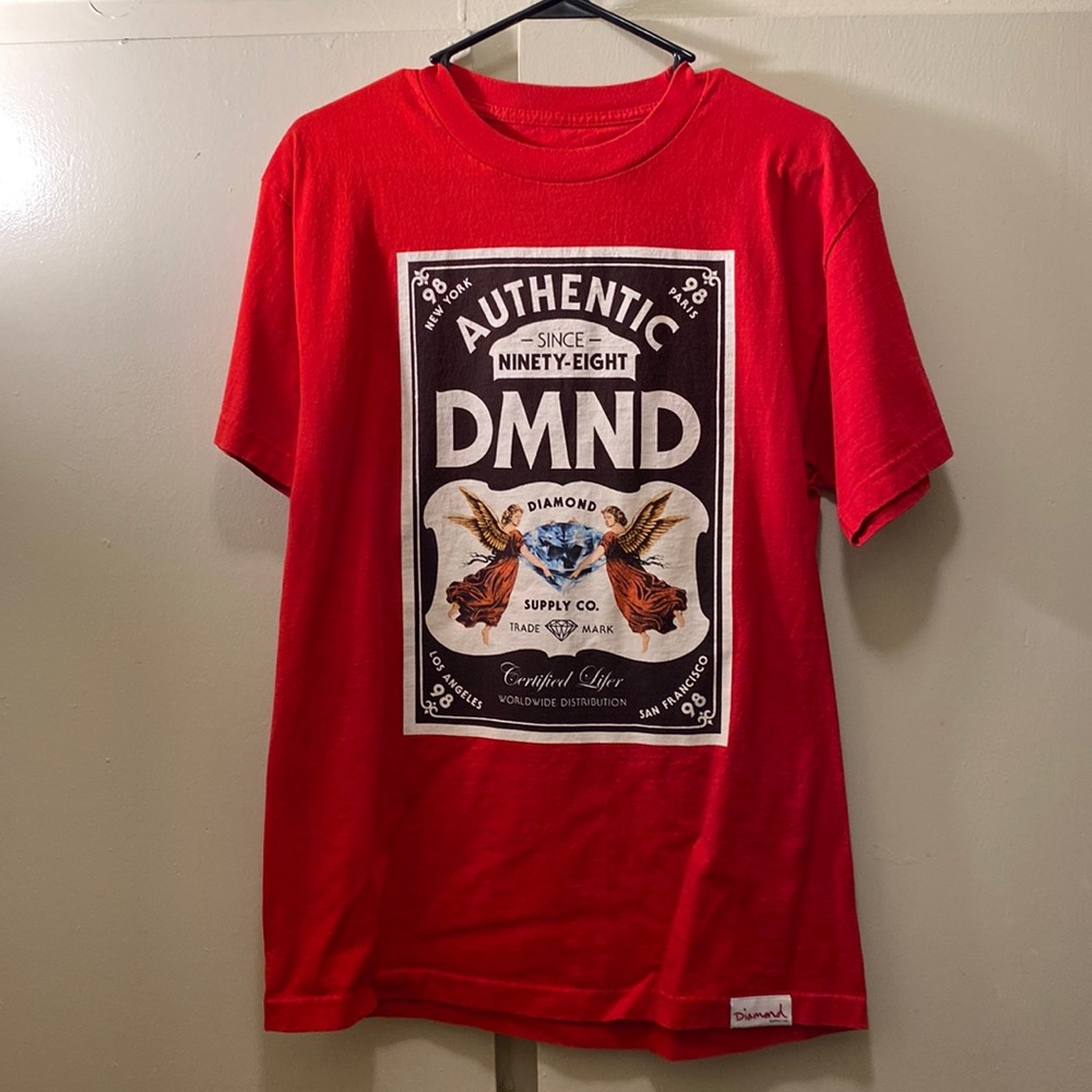 Diamond shirt (M) red